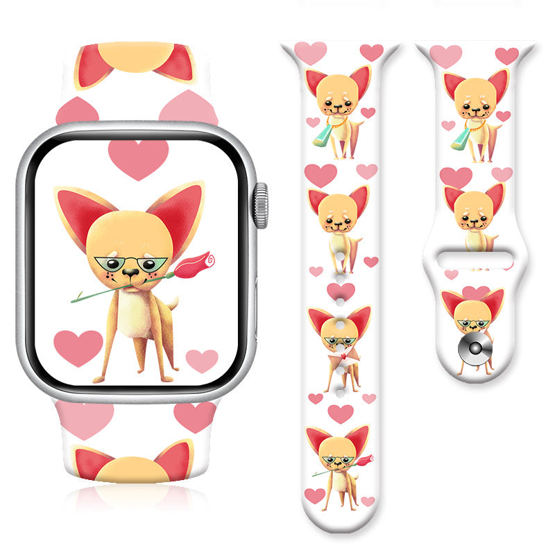 Wholesale Printed Silicone Watch Strap Wrist Band Watch Band